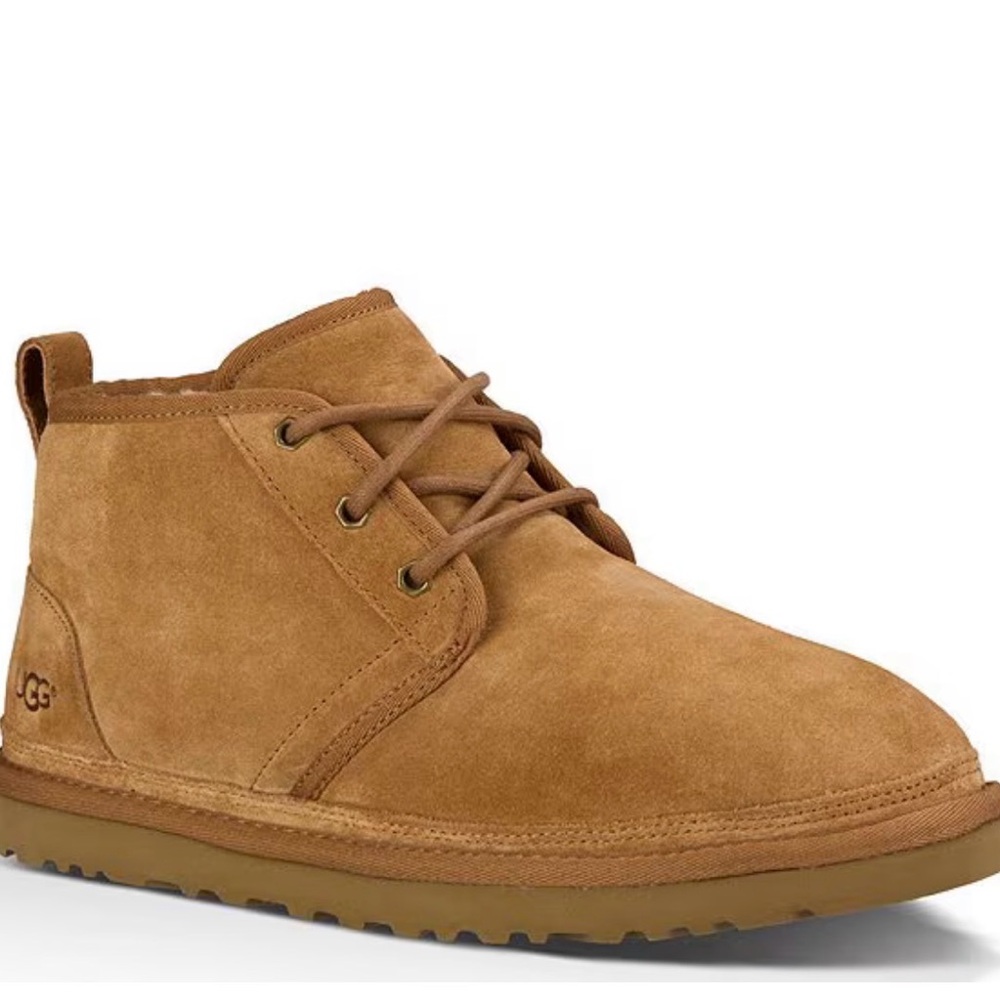 New in Box UGG Neumel Classic Fur Lined Suede Lace Up Chukka Boots EU 40